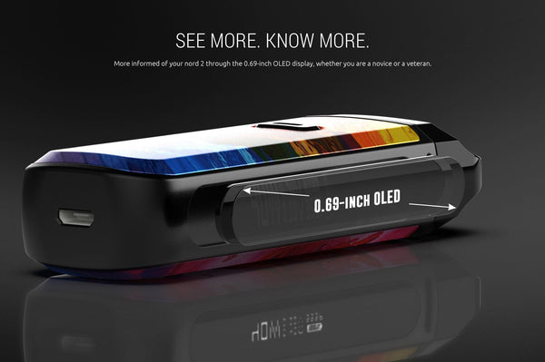 SMOK NORD 2 40W pod system vape device with sleek design and adjustable airflow for versatile vaping experiences.