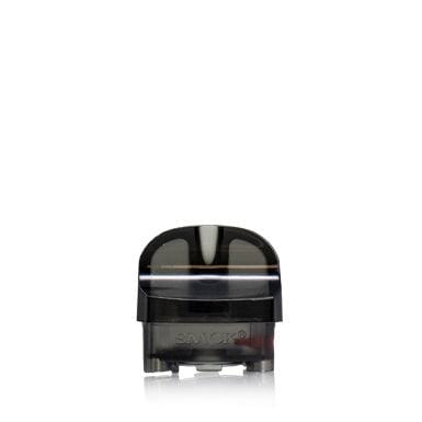 SMOK Nord 4 replacement vape pods showing clear plastic design with mouthpiece and coil section for refillable e-cigarette.
