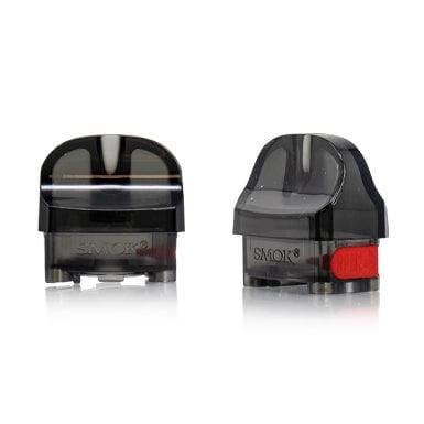 SMOK Nord 4 replacement vape pods, transparent with mouthpiece, designed for easy refill and vaping convenience.