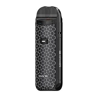 SMOK NORD 50W Pod Kit hardware with sleek compact design, featuring adjustable wattage and replaceable pod system.