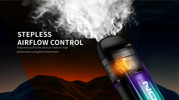 SMOK NORD C 50W Pod Kit showing a compact black hardware device with a removable pod and ergonomic design.