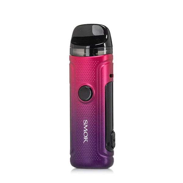 SMOK NORD C 50W Pod Kit showing sleek black hardware with adjustable airflow and replaceable pod system for vaping.