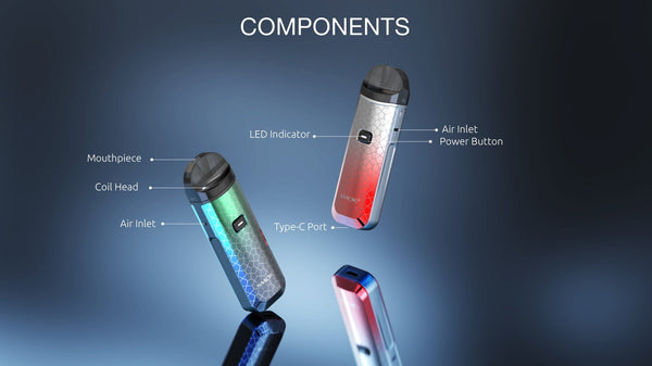 SMOK NORD PRO 25W pod kit with sleek black design, compact hardware device with adjustable wattage and replaceable pod.