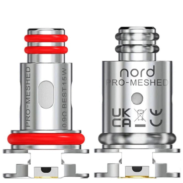 SMOK NORD PRO Mesh Replacement Coils for vape device, showing coil design and packaging, ideal for enhanced flavor and vapor production.
