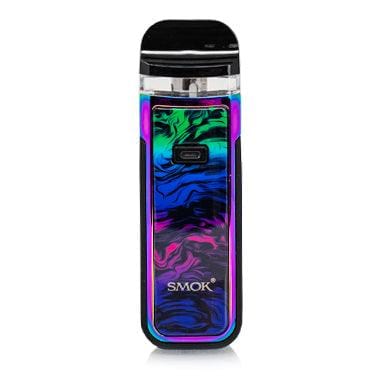 SMOK NORD X 60W pod system device with sleek design and adjustable wattage, featuring battery and cartridge components.