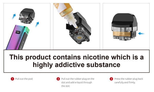 SMOK NORD X 60W pod system with sleek design, showing the device's front view and mouthpiece for vaping.