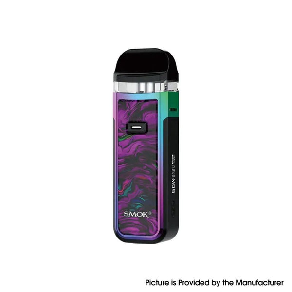 SMOK NORD X 60W pod system device with sleek design, featuring a compact hardware setup for vaping.