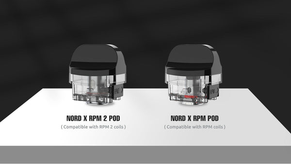 SMOK NORD X 60W pod system hardware with sleek design, featuring a compact vaporizer and adjustable wattage controls.