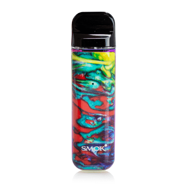 SMOK Novo 2 Pod System vape part showing the compact, black vape device with pod cartridge attached.