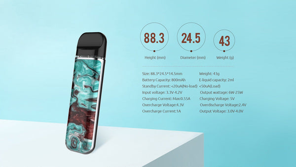 SMOK Novo 2 pod system vape part with sleek design and mouthpiece, designed for portable vaping.