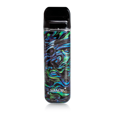 SMOK Novo 2 Pod System vape part showing the compact, black portable vape device with sleek design and cartridge attachment.