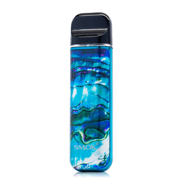 SMOK Novo 2 Pod System vape part showing the compact black vape device with mouthpiece and control buttons.