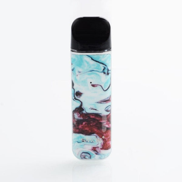 SMOK Novo 2 pod system vape part showing a compact, sleek device with mouthpiece and adjustable airflow for vaping.