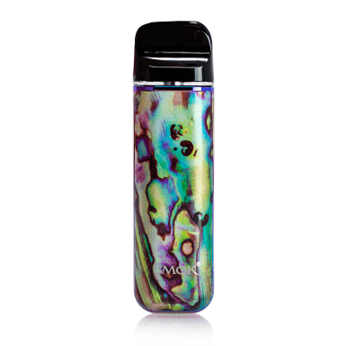 SMOK Novo 2 pod system vape part showing a sleek black rechargeable pod device with mouthpiece and control buttons.