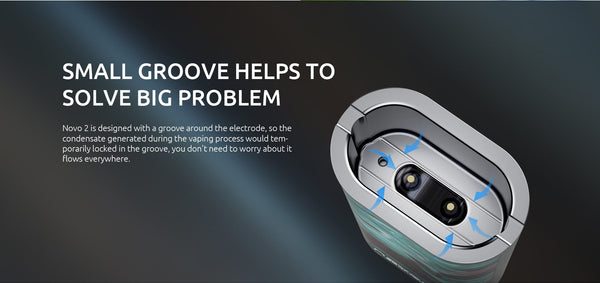 SMOK Novo 2 pod system vape part, featuring a sleek compact design with mouthpiece and pod connection for vaping.