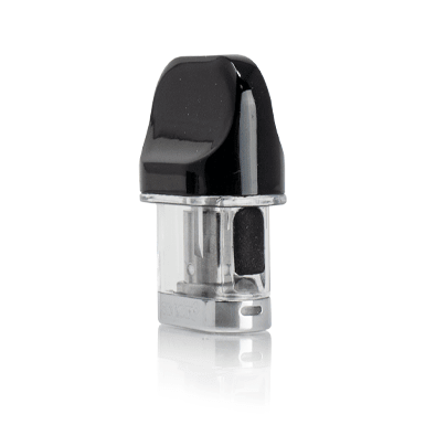 SMOK Novo 2 pod system vape part showing the compact device with mouthpiece and pod attachment in black and silver colors.