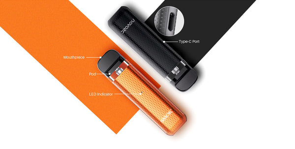 SMOK Novo 2C pod system hardware with compact design, sleek finish, and removable pod for vaping convenience.