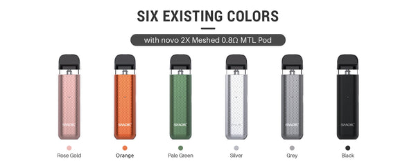 SMOK Novo 2C Pod System hardware showing sleek compact design with mouthpiece and button controls