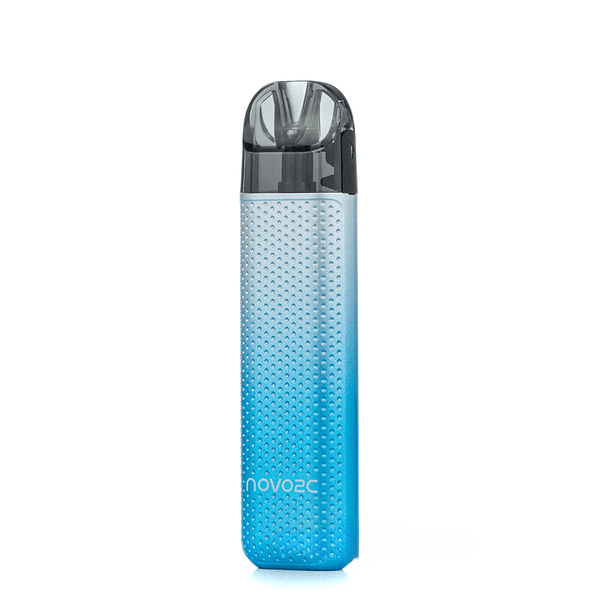 SMOK Novo 2C Pod System hardware with sleek design and compact size, featuring mouthpiece and airflow openings.