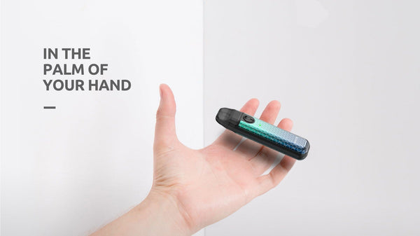 SMOK Novo 4 Mini Pod System hardware with sleek design, compact size, and replaceable pod for vaping convenience.