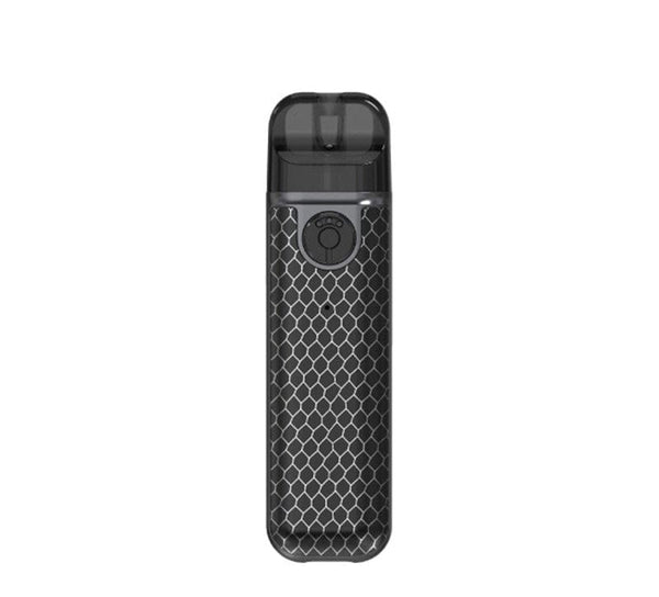 SMOK Novo 4 Mini Pod System hardware with compact design and adjustable airflow, featuring a sleek black finish.