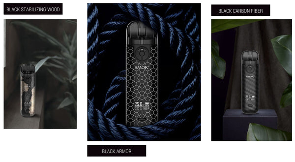 SMOK Novo 4 Pod Kit hardware with sleek design, compact size, and replaceable pod for vaping.