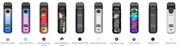 SMOK Novo 4 Pod Kit hardware showing compact device with sleek design and removable pod for vaping.