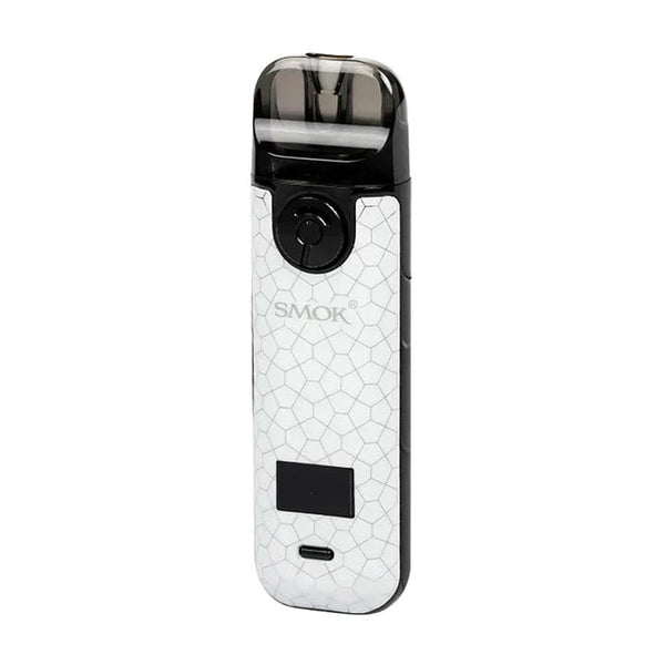 SMOK Novo 4 Pod Kit hardware with sleek design, showing the compact vaping device in black with removable pod system.