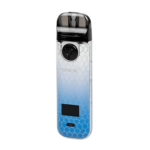 SMOK Novo 4 Pod Kit hardware with sleek design, compact size, and replaceable pod for vaping.