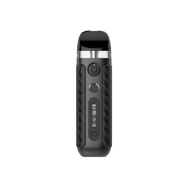 SMOK Novo 5 Pod System hardware with sleek design and compact size, featuring a mouthpiece and replaceable pod for vaping.