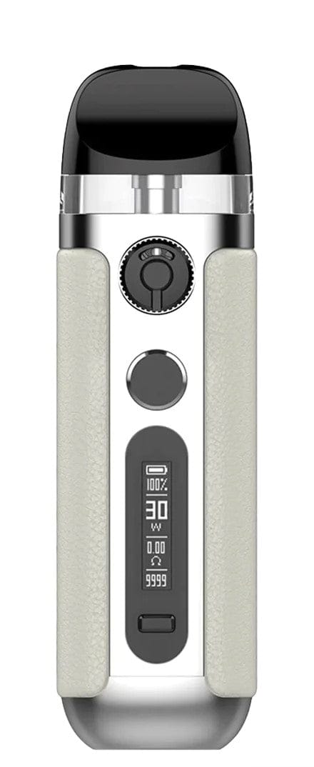 SMOK Novo 5 Pod System hardware with sleek design and compact size, featuring a mouthpiece and adjustable airflow.