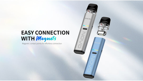 SMOK Novo Eco 30W Pod Kit showing compact hardware with sleek design and included pod for vaping.