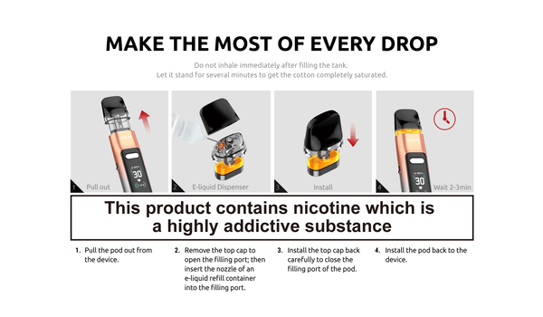 SMOK Novo GT 30W Pod System hardware with sleek design, featuring a compact vape device and replaceable pod for vaping.