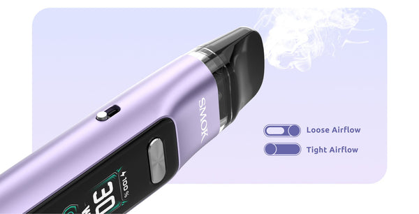 SMOK Novo GT 30W pod system device with sleek design, electronic components, and mouthpiece visible in the image.