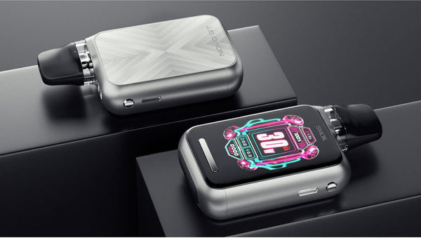 SMOK Novo GT Box Kit hardware with sleek design, featuring the compact vape device and accessories for vaping.