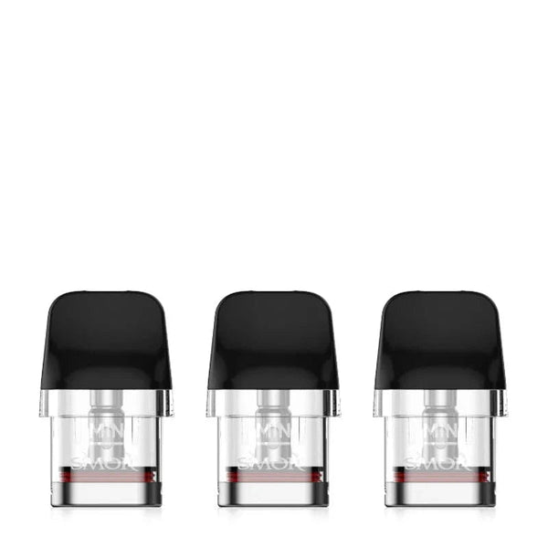 SMOK Novo M replacement vape pods for SMOK Novo M device, compatible e-cigarette cartridge with mouthpiece and e-liquid chamber.