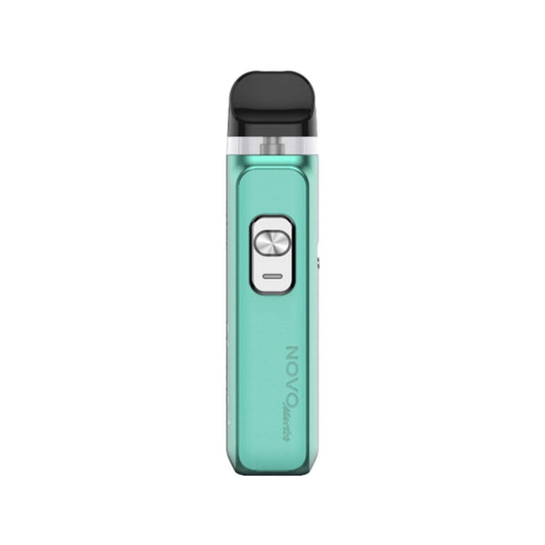 SMOK Novo Master 30W Pod System hardware with sleek design and compact size, featuring a mouthpiece and adjustable airflow.