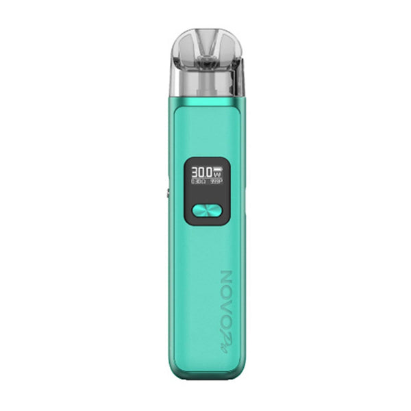 SMOK Novo Pro 30W Pod System hardware with sleek design, compact size, and replaceable pod for vaping use.