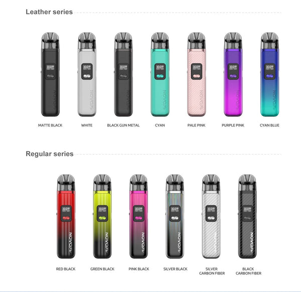 SMOK Novo Pro Pod 30W Pod System showing compact hardware with sleek design and replaceable pod for vaping.