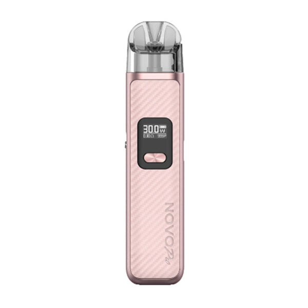 SMOK Novo Pro Pod 30W Pod System in black showing compact hardware design with mouthpiece and adjustable airflow.