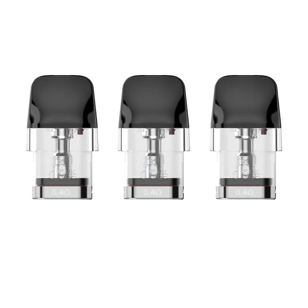 SMOK Novo SLR replacement pods for vaping device, showing clear plastic and mouthpiece for easy refilling and use.
