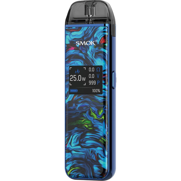 SMOK Pozz 25W pod system vape device with sleek design and mouthpiece, compact hardware for vaping.