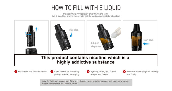 SMOK RPM 25W Pod System hardware, compact vape device with ergonomic design and adjustable airflow.