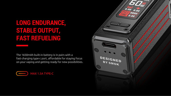 SMOK RPM 4 60W Pod Kit with sleek design, adjustable wattage, and replaceable pods, ideal for vaping enthusiasts.