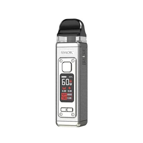 SMOK RPM 4 60W Pod Kit showing the sleek compact vaporizer with pod and adjustable wattage controls.