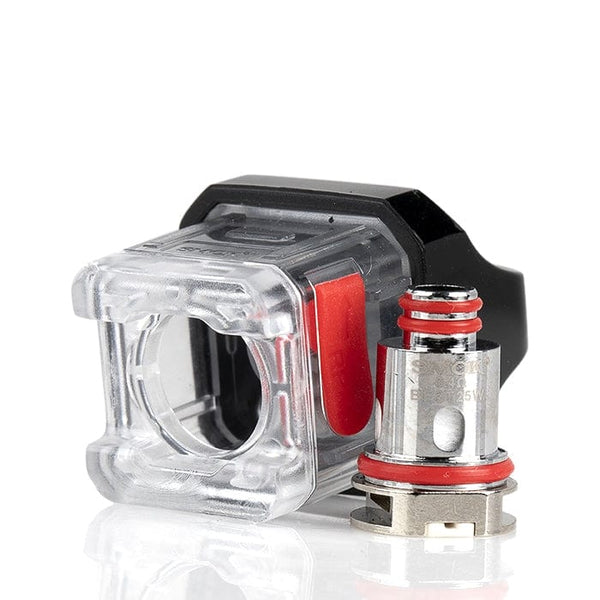 SMOK RPM 40 replacement vape pods, clear plastic with mouthpiece, designed for SMOK RPM 40 device.