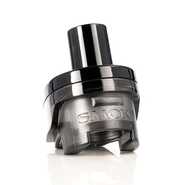 SMOK RPM 80 replacement vape pods showing black plastic mouthpiece and clear e-liquid chamber for SMOK vaping device