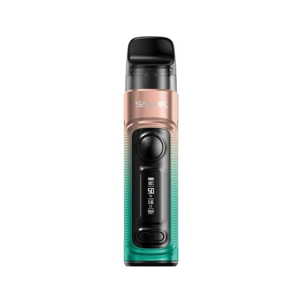 SMOK RPM C 50W Pod Kit showing the compact device with replaceable pod and adjustable wattage settings.