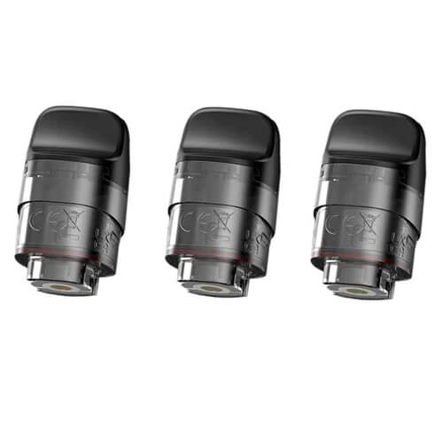 SMOK RPM C replacement pods for vape device, showcasing clear plastic containers with mouthpieces and e-liquid ports.