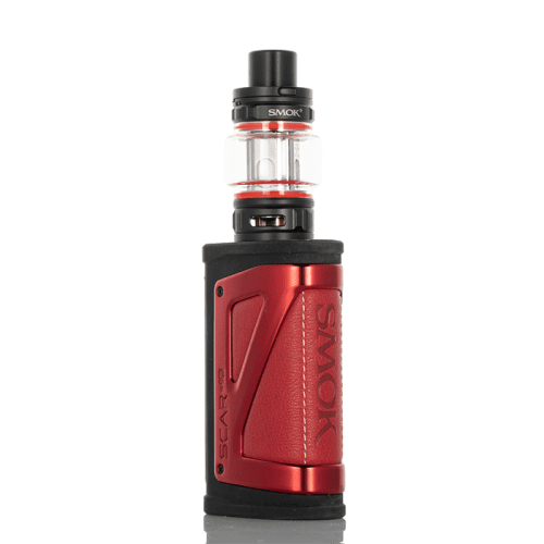 SMOK SCAR-18 230W starter kit with mod and tank, featuring a rugged design and adjustable airflow for vaping.
